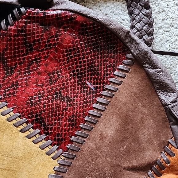 Boho Patchwork Vintage Braccialini Bag - Picture 8 of 9